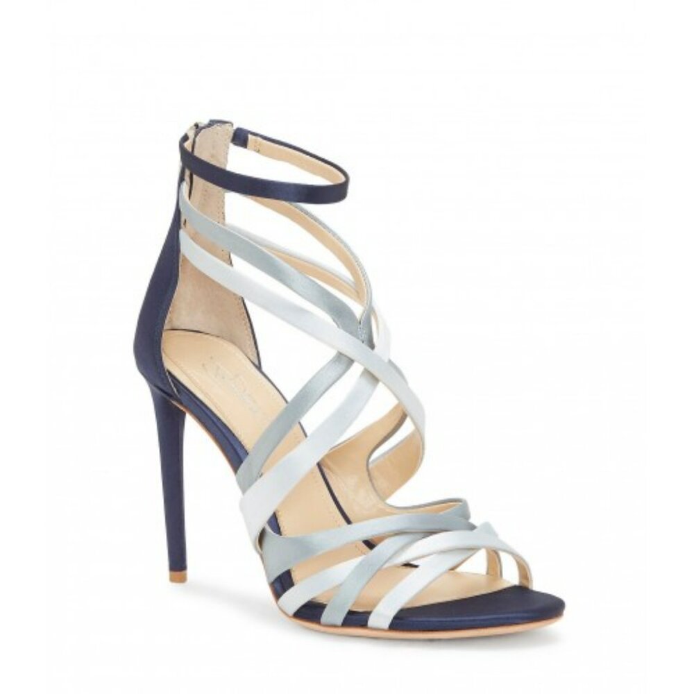 NEW Imagine by Vince Camuto Silk Ribbon Heeled Sandal sz. EU38.5